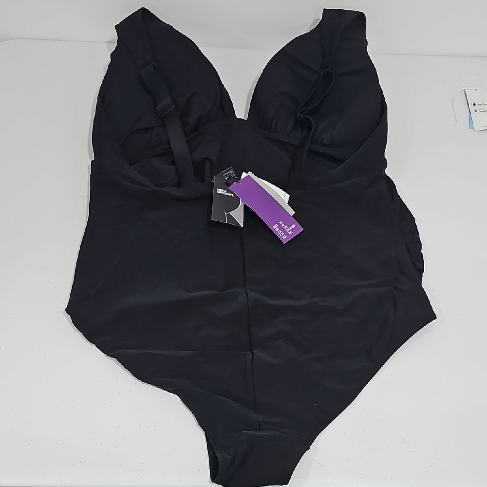 NWT H&M Black One-Piece Swimsuit Size XL